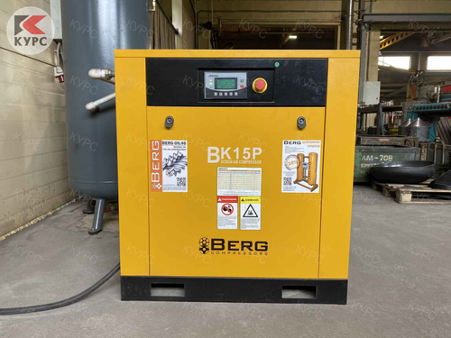 Винтовой промышленный компрессор BERG IP54 с ременным приводом