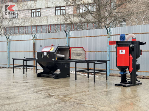 Пескоструйная камера PST КСО Н-ФВР-М 2,2 кВт со столом, выдвижным в обе стороны