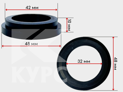 Резиновый уплотнитель для соединений CFT-1 1/4, CQT-1, CQT-2