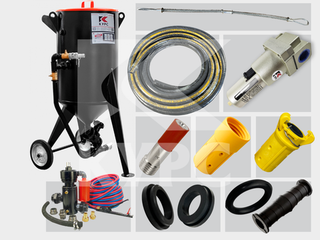 Комплект COMFORT+ на базе пескоструйного аппарата PSТ-75 с КПДУ