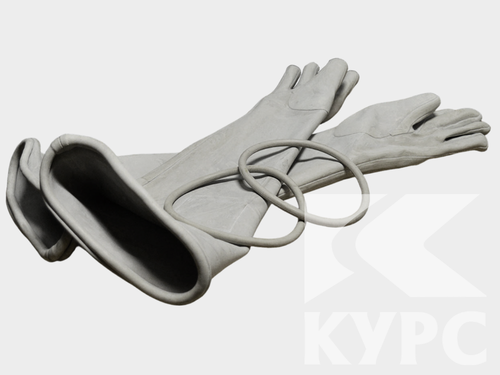 Перчатки резиновые для пескоструйных камер КСО, Тип 1