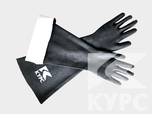 Перчатки для пескоструя резиновые RGS-600 КУРС® на подкладке